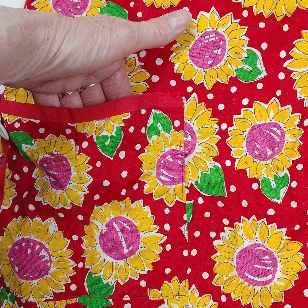 Floral Kitchen Apron One Size - Picture 2 of 8